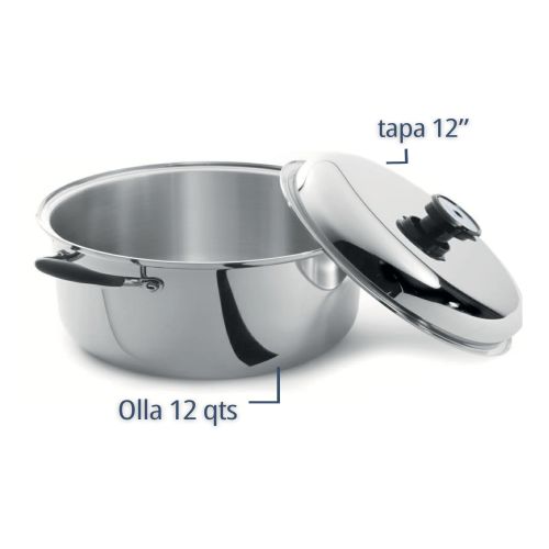 OLLA DE 12 QTS CON TAPA