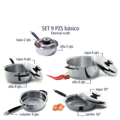 SET DE 9 PIEZAS BÁSICO